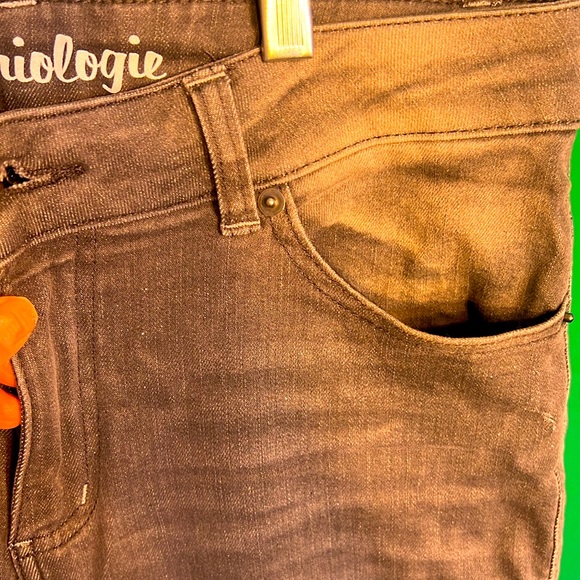 Size 6 Stretchy High Rise Skinny Women Jeans Ribbed Cropped Casual Denim Pants - Picture 14 of 17